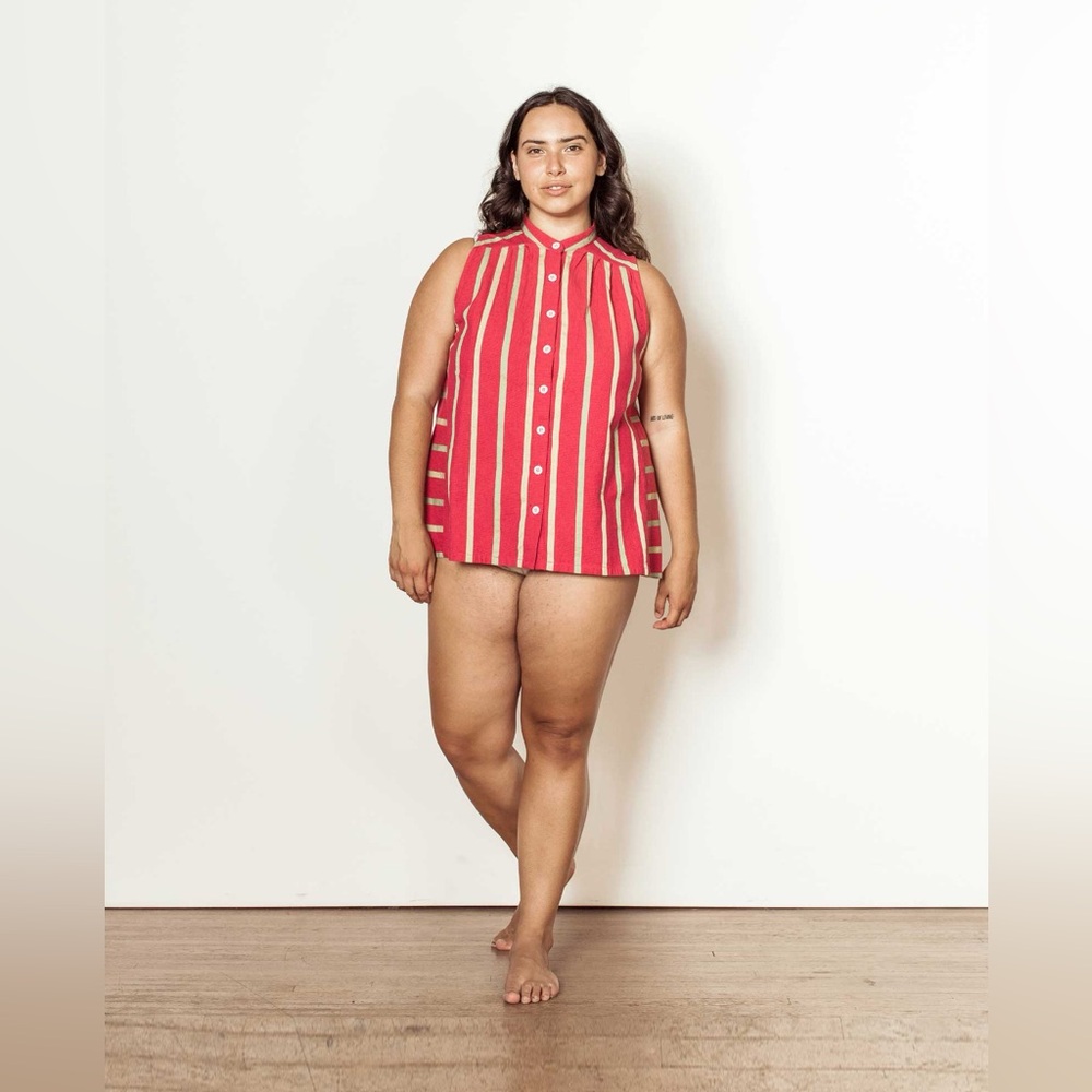 Ace & Jig Eliza Top in Watermelon Size Medium New with Tags